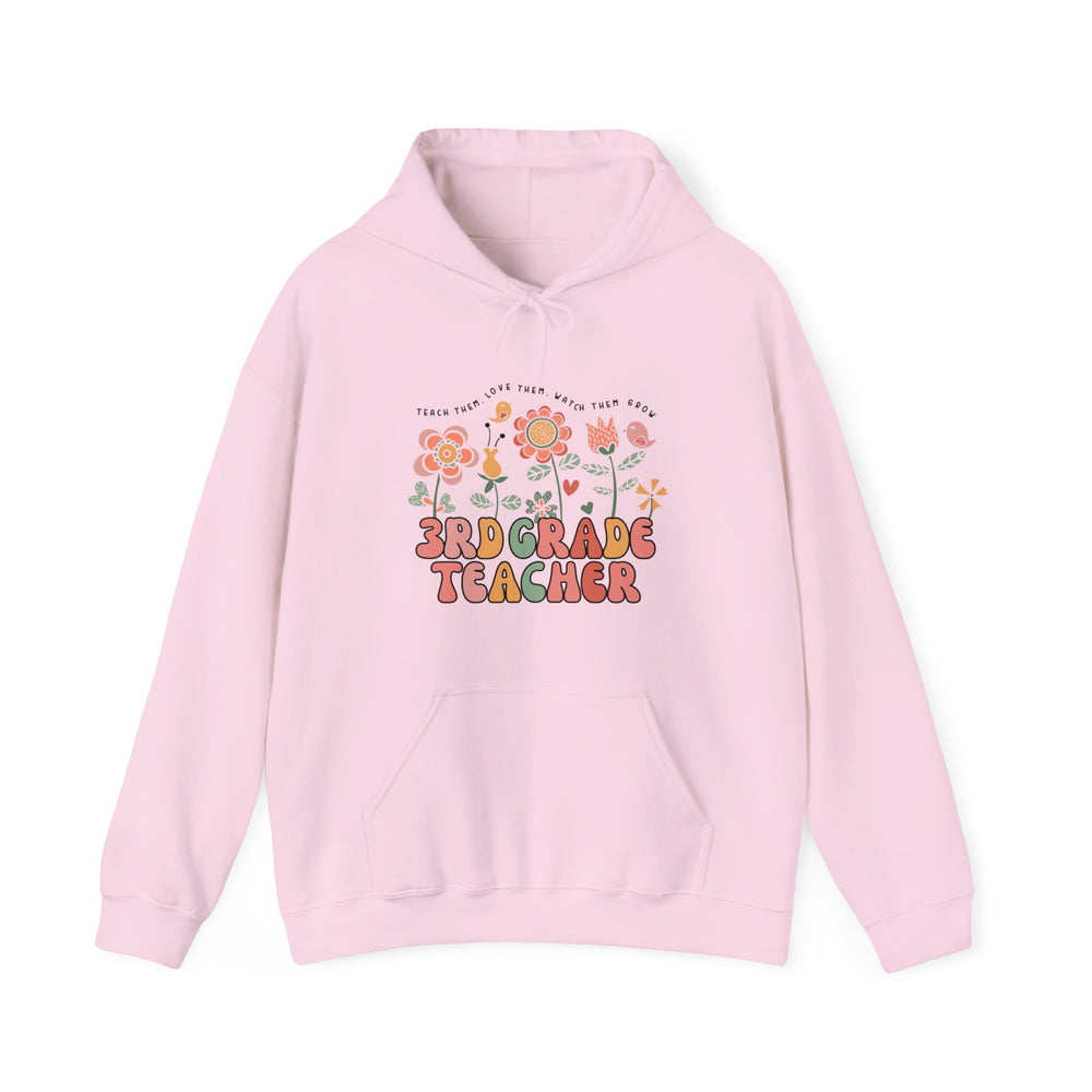 3rd Grade Teacher Floral Hoodie