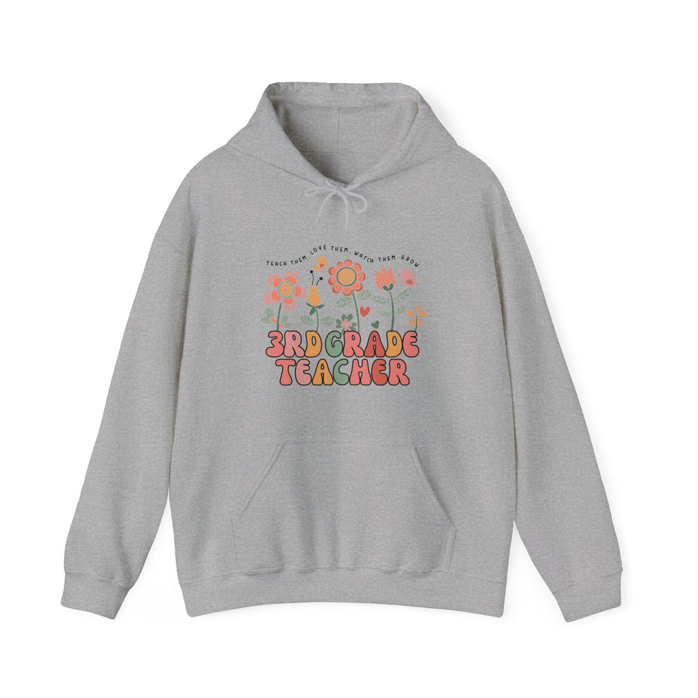 3rd Grade Teacher Floral Hoodie