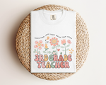 3rd Grade Teacher Floral Tee